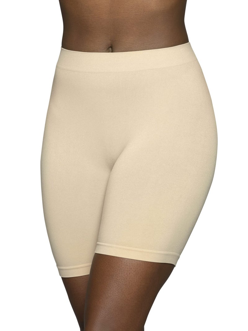 Vanity Fair Smoothing Slip Short, Damask Neutral, Small - Image 1